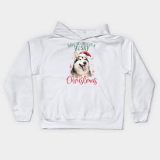 Have yourself a husky litte christmas Kids Hoodie